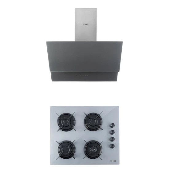 LUXELL 2 Lİ GRİ CAM SET (DAVLUMBAZ-OCAK)