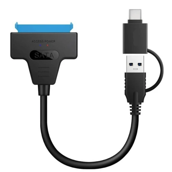 Daytona A4204 2in1 USB 3.0 Type-C To 2.5 inç Sata Hdd Ssd Çevirici Dönüştürücü - 2
