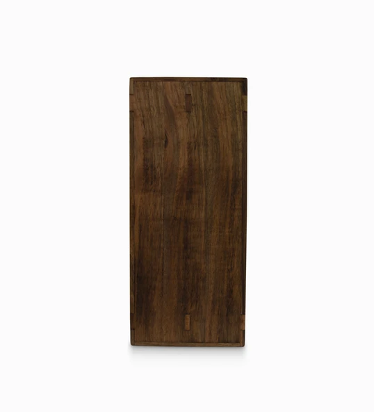 Woodsaka Reka İki Bölümlü Dosya Rafı & Kırtasiye Dolabı - Yatay ve Dikey Kullanım - Ceviz Ağacından - 20.8 cm x 16.8 cm x 14.2 cm - 3