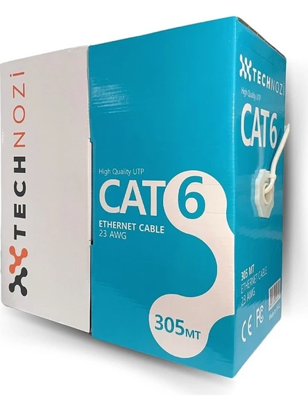 CAT 6 KABLO 23 AWG 305 METRE TOP TECHNOZİ