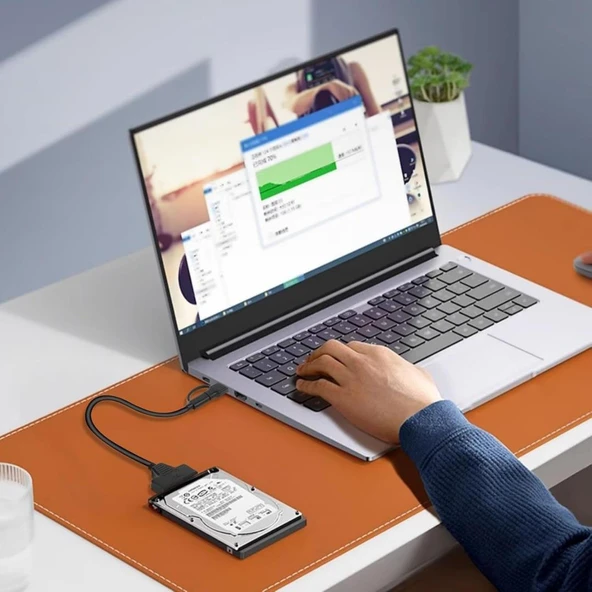 Daytona A4204 2in1 USB 3.0 Type-C To 2.5 inç Sata Hdd Ssd Çevirici Dönüştürücü - 4