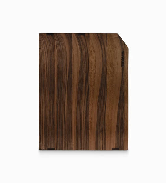 Woodsaka Reka İki Bölümlü Dosya Rafı & Kırtasiye Dolabı - Yatay ve Dikey Kullanım - Ceviz Ağacından - 26.8 cm x 20.8 cm x 14.2 cm - 2