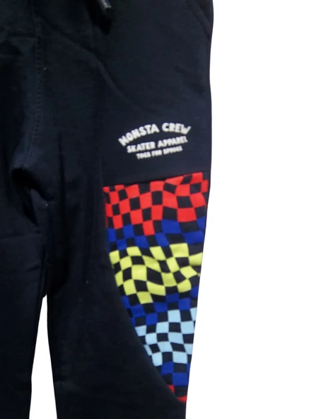 MONSTA CREW BASKILI ERKEK TEK ALT - 2