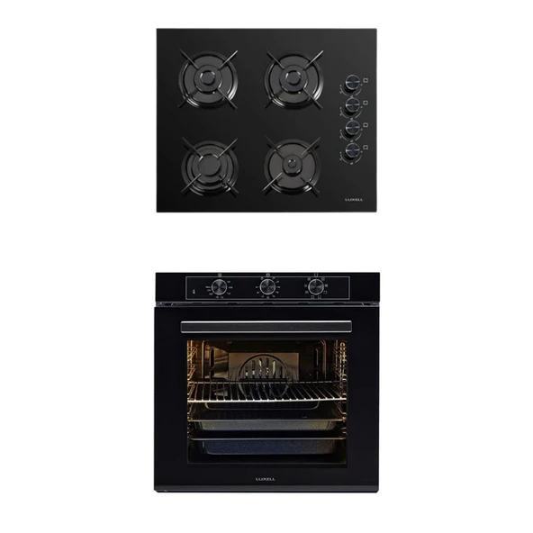LUXELL 2 Lİ SİYAH CAM SET (OCAK-FIRIN)