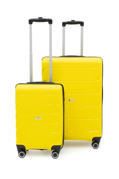 Copella Polipropilen & Kırılmaz 2'li Valiz Seti Büyük & Kabin - Sarı ürün görseli
