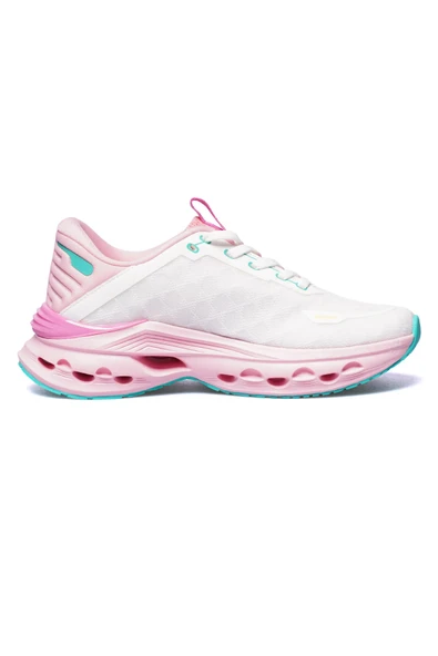 Hummel Beyaz Fileli Hafif Esnek Kadın Spor Ayakkabı 900682 Hml Horizon - Resim 2