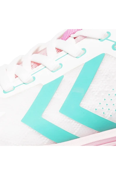 Hummel Beyaz Fileli Hafif Esnek Kadın Spor Ayakkabı 900682 Hml Horizon - Resim 3