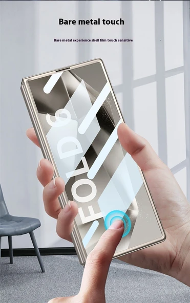 Samsung Galaxy Z Fold 6 Gri PC Telefon Kılıfı - Şık ve Sade - 6