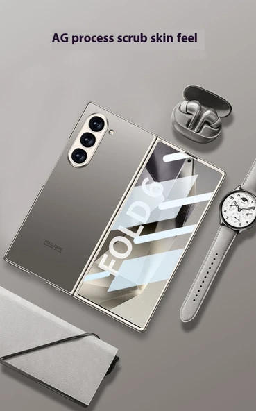 Samsung Galaxy Z Fold 6 Gri Düşmeye Karşı Korumalı Kılıf - 11