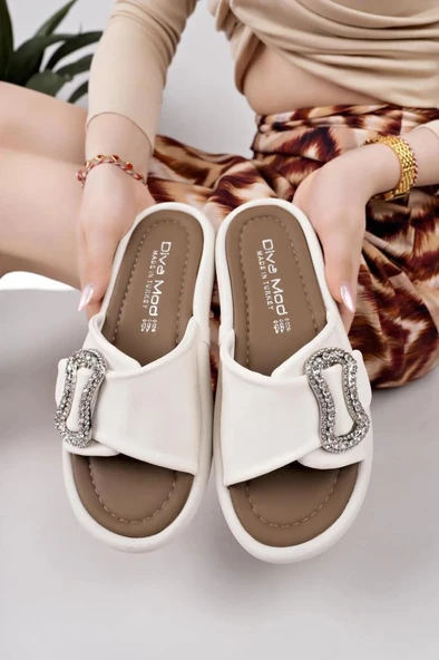 Papuçcity Dvmd 03178 Ortopedik Kadın Tokalı Terlik - 4