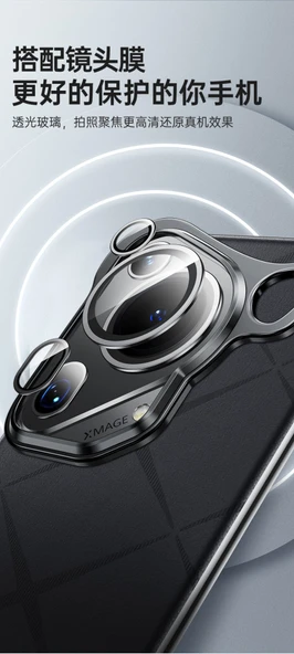 Huawei Pura 70 Ultra Kahverengi Metal Tamponlu Lens Korumalı Telefon Kılıfı - 8