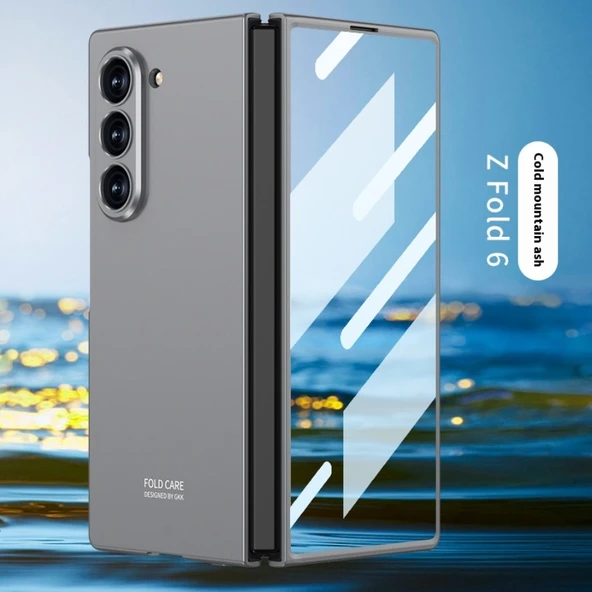 Samsung Galaxy Z Fold 6 Gri PC Telefon Kılıfı - Şık ve Sade