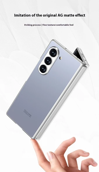 Samsung Galaxy Z Fold 6 Gri Düşmeye Karşı Korumalı Kılıf - 4