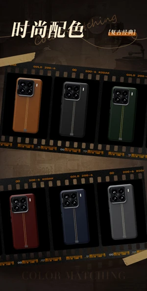 Xiaomi 14 Uyumlu Premium Deri Manyetik Kılıf - Gri - 11