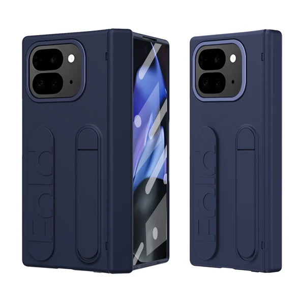 Google Pixel 9 Pro Fold Katlanır Standlı Bileklikli Darbeye Dayanıklı Tam Kaplama Kılıf - 3