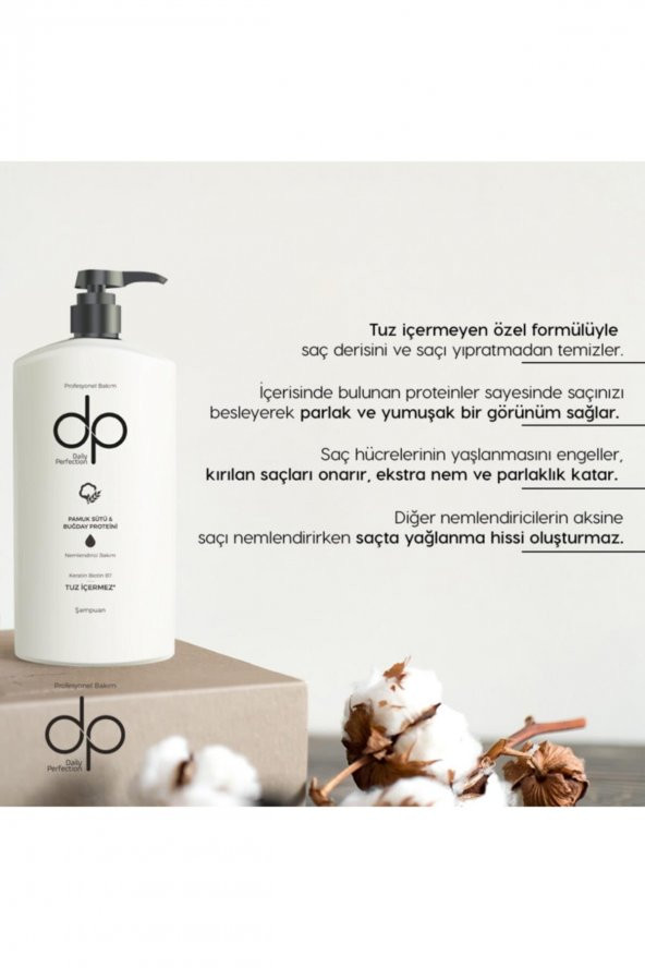 Daily Perfection Pamuk Sütü Buğday Şampuan 500ml - 4