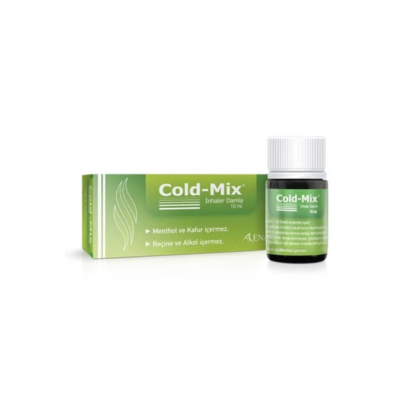 Cold Mix İnhaler Damla 10 ml Bitkisel Damla (Yeşil)