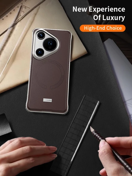 Huawei Pura 70 Ultra Manyetik Alaşımlı Tampon Telefon Kılıfı - Siyah - Resim 3