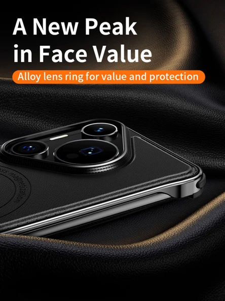 Huawei Pura 70 Ultra Manyetik Alaşımlı Tampon Telefon Kılıfı - Siyah - Resim 9