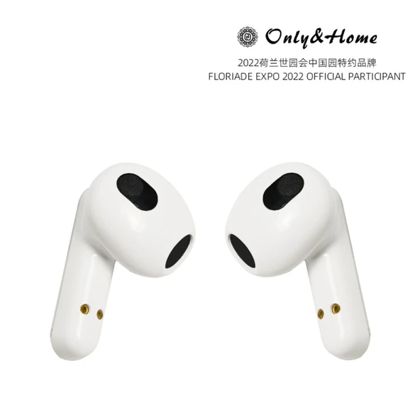 TWS Şeffaf Tasarımlı Bluetooth 5.3 Kulaklık - Beyaz+Şeffaf 51.7x44.3x25mm - 9