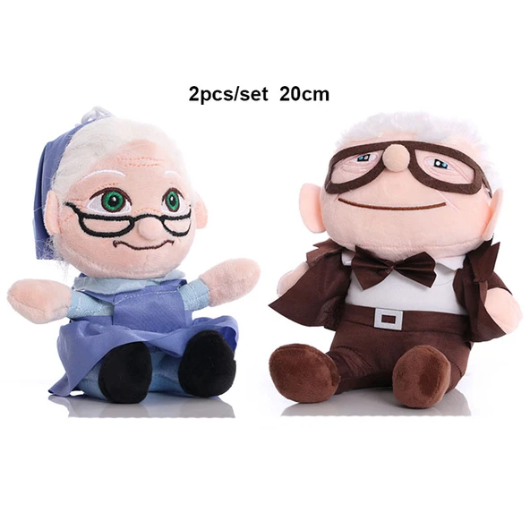 Yukarı Bak Filmi Carl Dede ve Büyükanne Peluş Oyuncak Seti - 20cm (2 Adet)