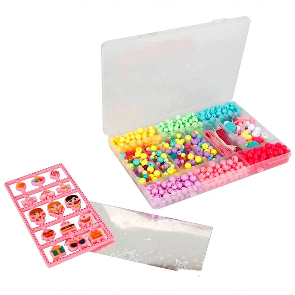 Pretty Pinky Renkli Boncuklar Seti - 3