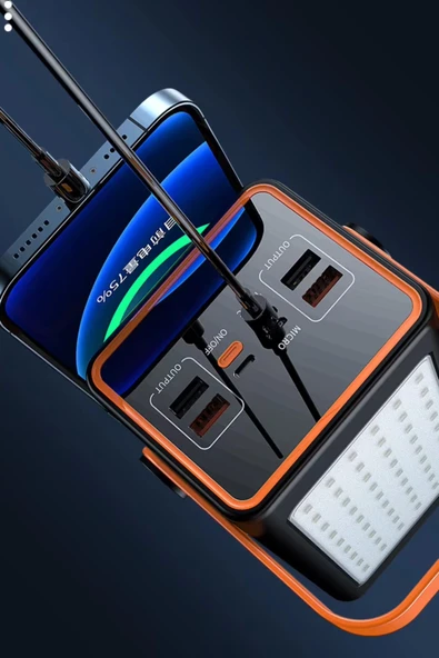 Acl Pw-52 70.000mAh 22.5W Siyah LCD 1xMicro 2xTyp-C 4xUsb Port Taşınabilir Şarj Cihazı Powerbank - 4