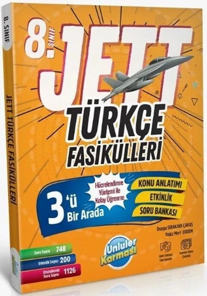 Ünlüler Karması 8. Sınıf Türkçe JETT Soru Fasikülleri