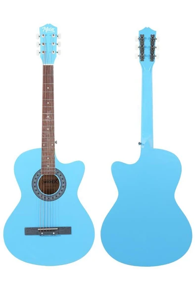 Midex XC-120LTB Kaliteli Akustik Gitar Gül Klavye Sap Ayarlı 4/4 Full Set - Resim 4