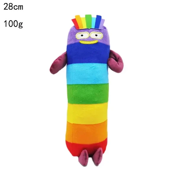 Çizgi Film Numara Peluş Oyuncak Bebek - Renk 7 - 28 cm