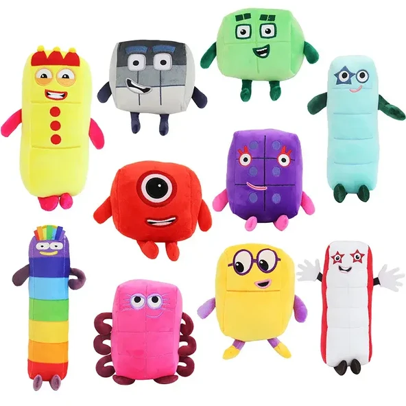 Çizgi Film Numara Peluş Oyuncak Bebek - Renk 9 - 15 cm - 2