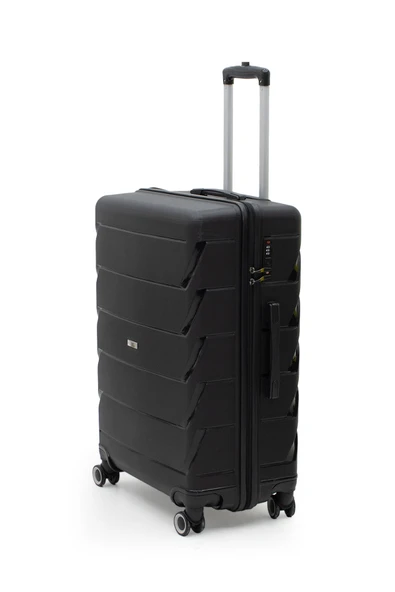 Copella Polipropilen & Kırılmaz 2'li Valiz Seti Büyük & Küçük Siyah - Resim 2