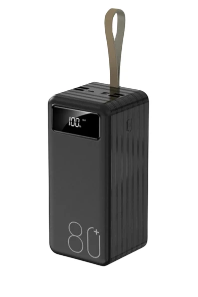 Acl Pw-94 80.000mAh Siyah LCD 1xMicro 2xTyp-C 4xUsb Port Taşınabilir Şarj Cihazı Powerbank