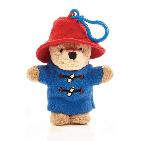 Sevimli Paddington Ayı Peluş Anahtarlık Kolye Siyah 11x4x2cm