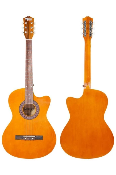 Midex XC-120BRW Kaliteli Akustik Gitar Gül Klavye Sap Ayarlı 4/4 Full Set - Resim 4