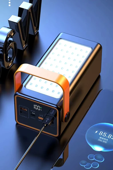 Acl Pw-52 70.000mAh 22.5W Siyah LCD 1xMicro 2xTyp-C 4xUsb Port Taşınabilir Şarj Cihazı Powerbank - 5