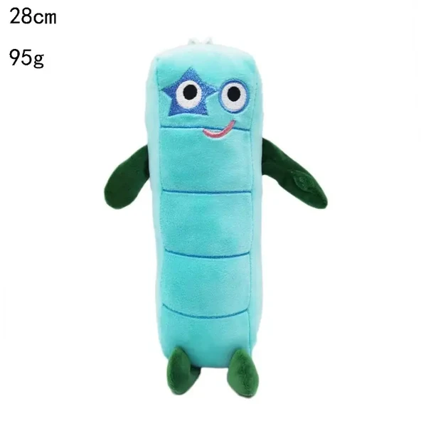 Çizgi Film Numara Peluş Oyuncak Bebek - Renk 5 - 28 cm