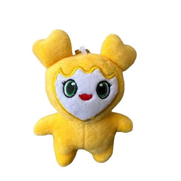 Gri Kore Süperstar Peluş Oyuncak Bebek - 10cm