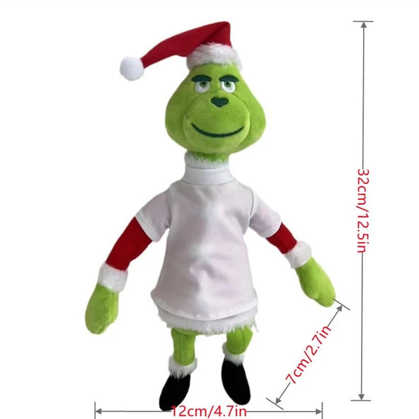 32cm Noel Grinch Max Peluş Oyuncak Bebek - Renk 6