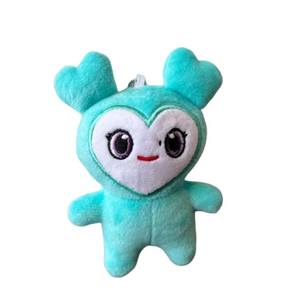 Kırmızı Kore Süperstar Peluş Oyuncak Bebek - 10cm