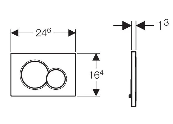 Geberit Sigma20 Kumanda Paneli Beyaz/Altın/Beyaz 115.882.KK.1 - 2