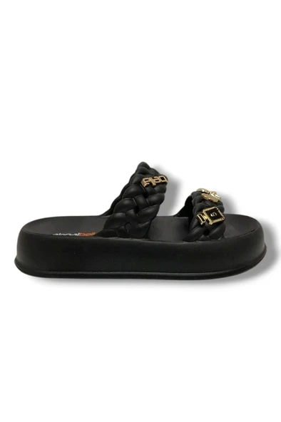 Akınal E423.Z.0001 Eva Anatomik Çift Bant Tokalı Kadın Terlik - Resim 8