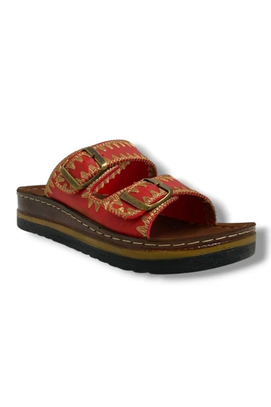 Polero 37133-25 Anatomik Dikiş Desenli Çift Bant Kadın terlik ürün görseli 1