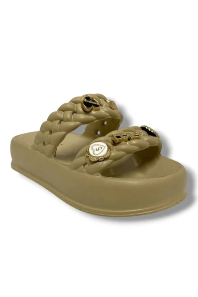 Akınal E423.Z.0001 Eva Anatomik Çift Bant Tokalı Kadın Terlik - Resim 4