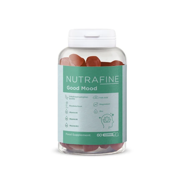 Good Mood Gummy, Duygu Durumu Destekleyici, 5-HTP & Rodiola İçerikli Çiğnenebilir Vitamin Gummies