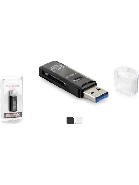 HADRON HDX7030 CARD READER USB3.0 MICRO SD SİYAH