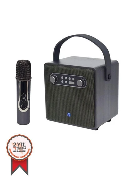 Torima BTS-1688 Yeşil Mikrofonlu Karaoke Bluetooth Hoparlör