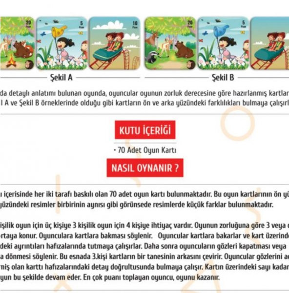 Moli Oyuncak Hafıza Oyunu Farkı Bul 8681511001209 - 3