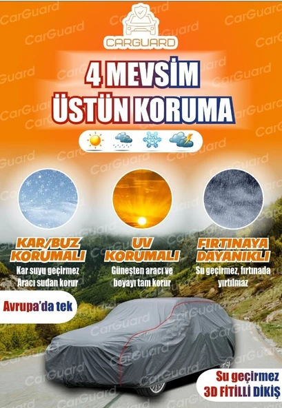CarGuard Mazda Mx-5 Cabrio 2006 Ve Sonrası ile Uyumlu Lüks Araba Brandası Miflonlu Branda Oto Çadır Örtü