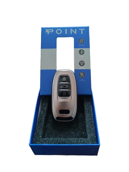 Audi A4-A5-A6-A7-Q5-Q7 Sustasız Anahtar Uyumlu Silikon Oto Anahtar Kumanda Kabı Kılıf Füme - 3